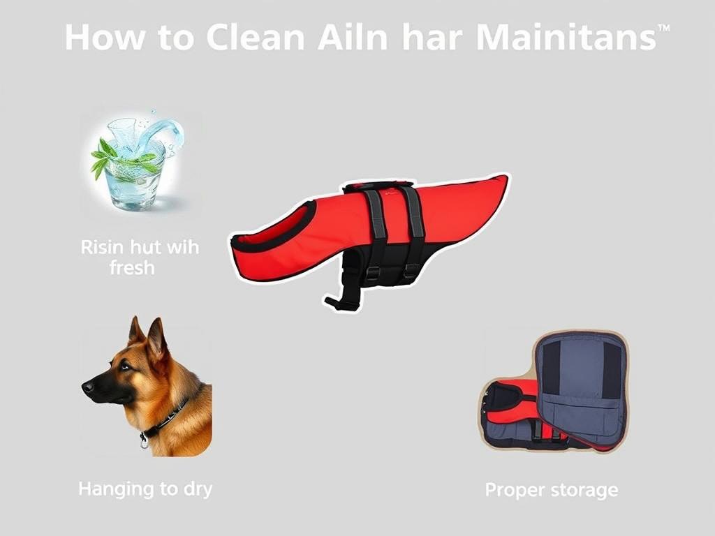 Cleaning and maintaining a dog life jacket Cleaning and maintaining a dog life jacket