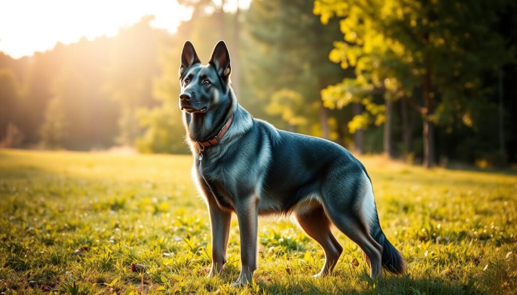 blue german shepherd training