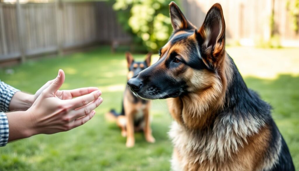 training german shepherd commands
