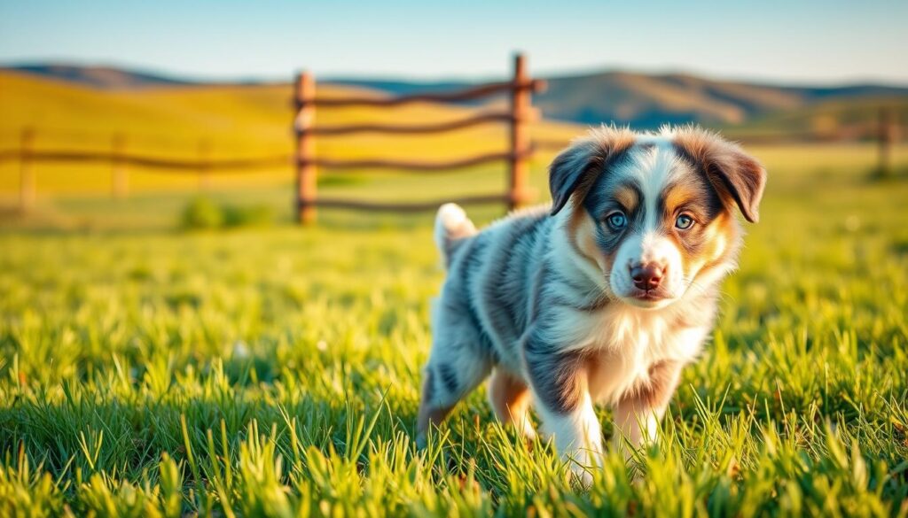 blue merle aussie puppy care